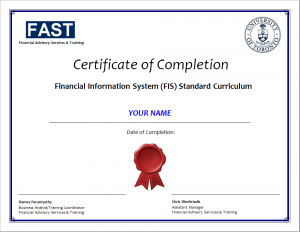 Example of a Standard Curriculum Certificate of Completion