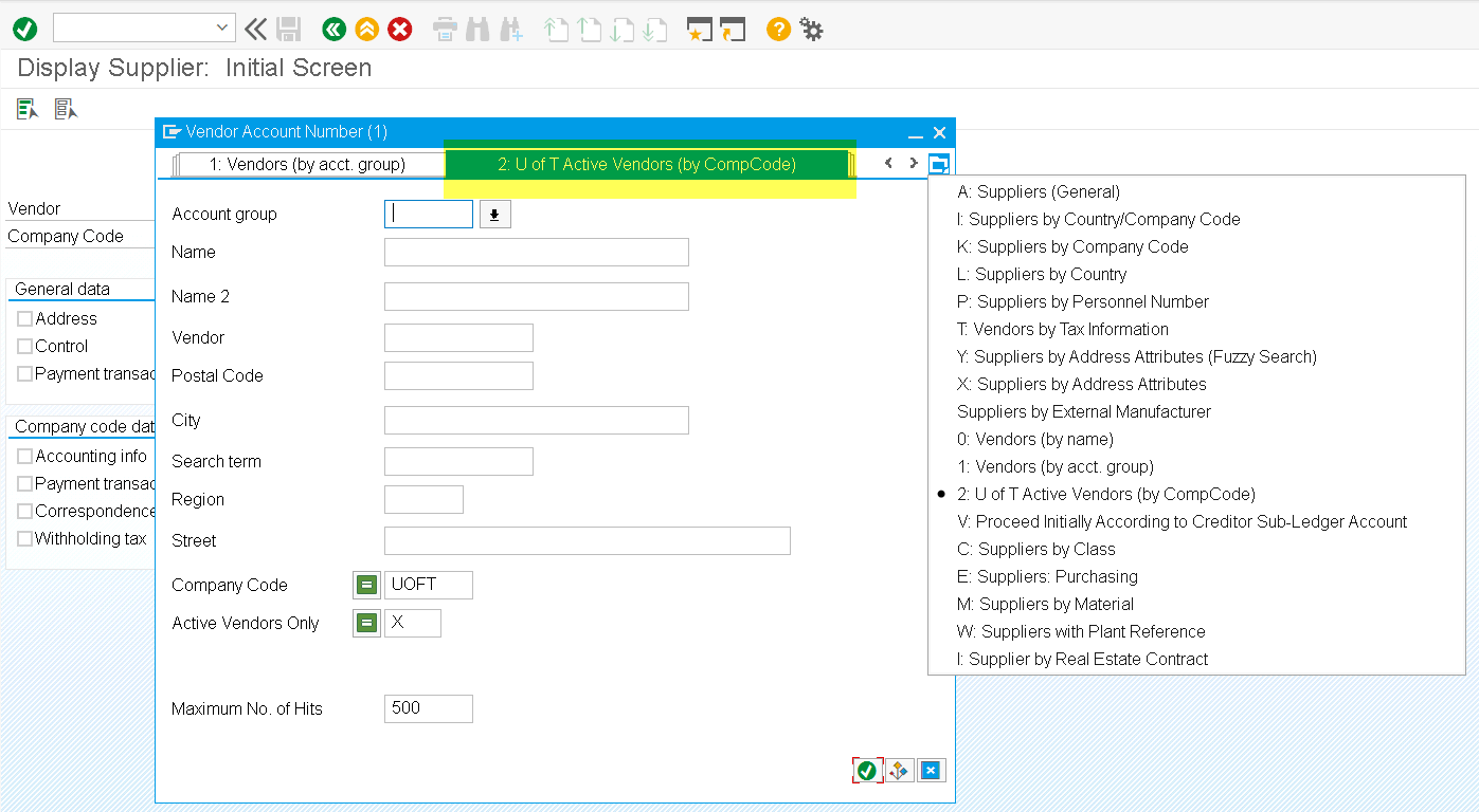 S/4HANA Business Partner – Display Vendor Master Records 