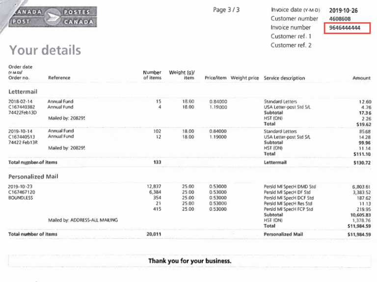 Things to Consider when Posting an Invoice Payment to Canada Post ...