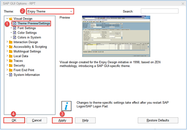 sap gui version