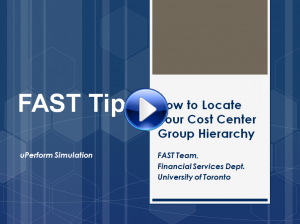 Locating your Cost Center Group Hierarchy