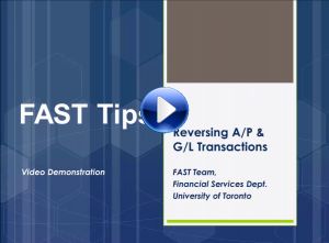 How to Reverse A/P and G/L Transactions