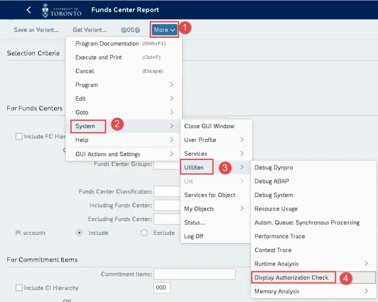 How to Generate the SU53 - Display Authorization Report in FIORI ...